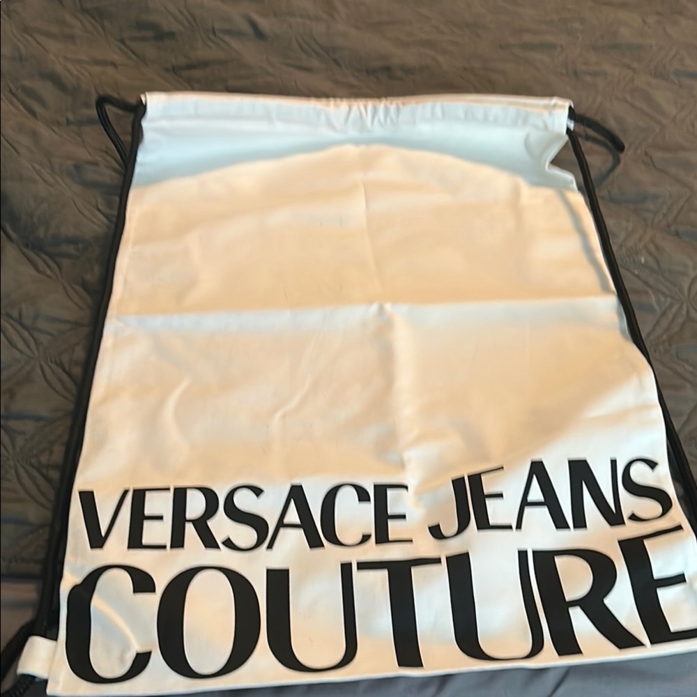 Versace Jeans Couture White and Black Bag